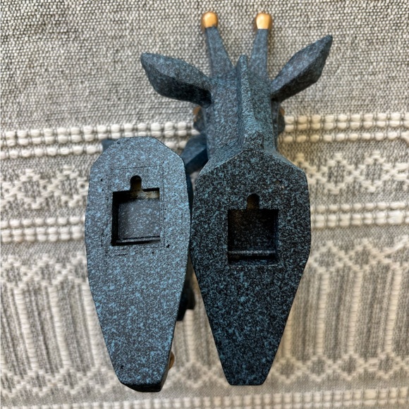 Blue and Gold Animal Wall Hook Set - Picture 2 of 4